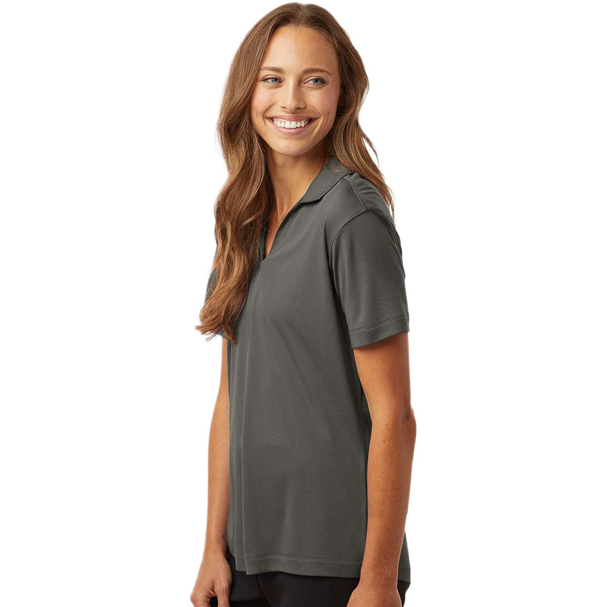 AllPro Women's Charcoal Pro-Lock Performance Polo