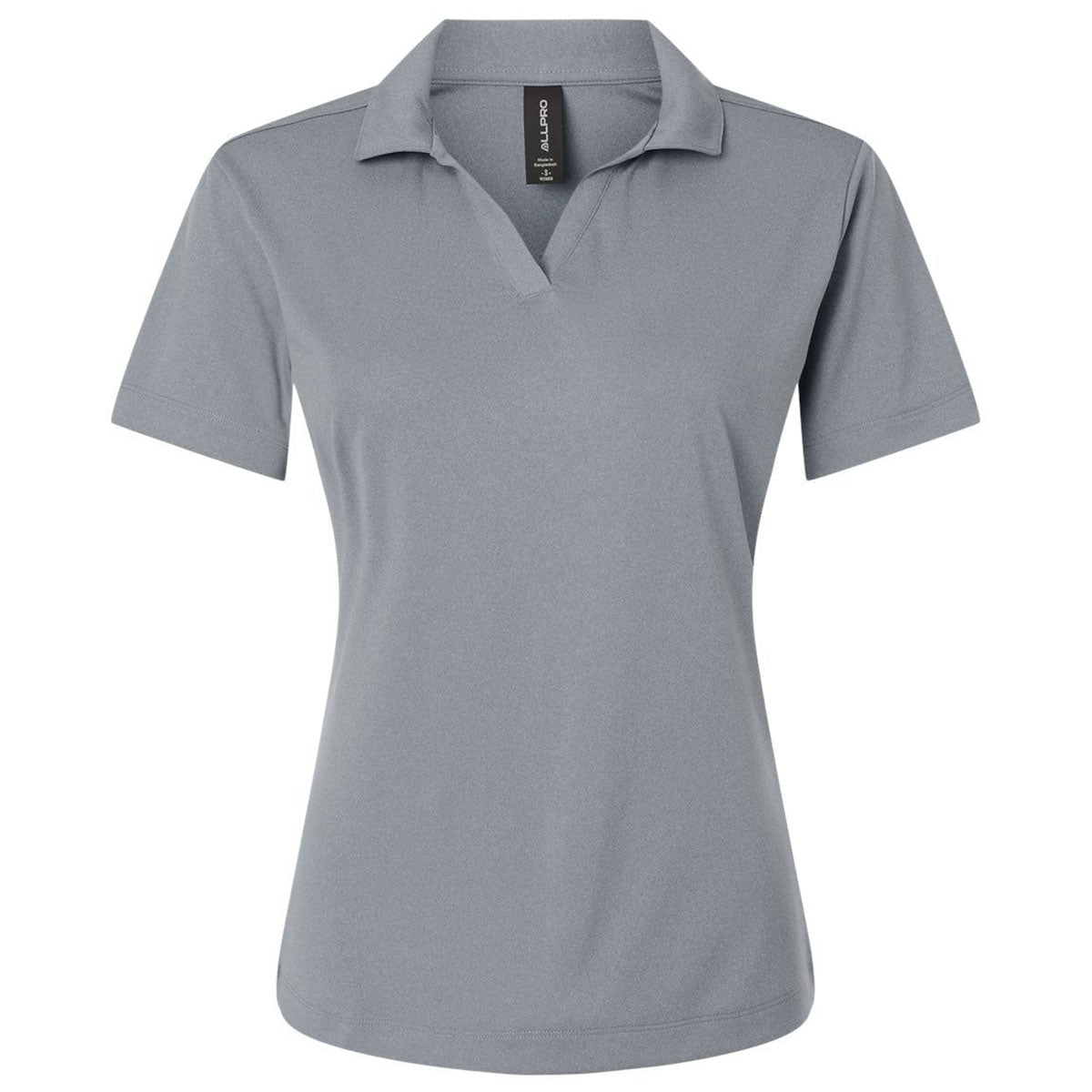 AllPro Women's Heather Steel Pro-Lock Performance Polo