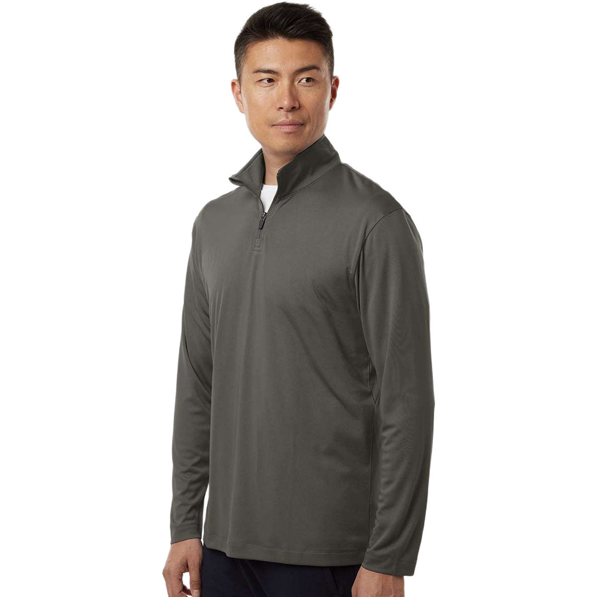 AllPro Men's Charcoal Pro-Lock Performance Quarter-Zip Pullover