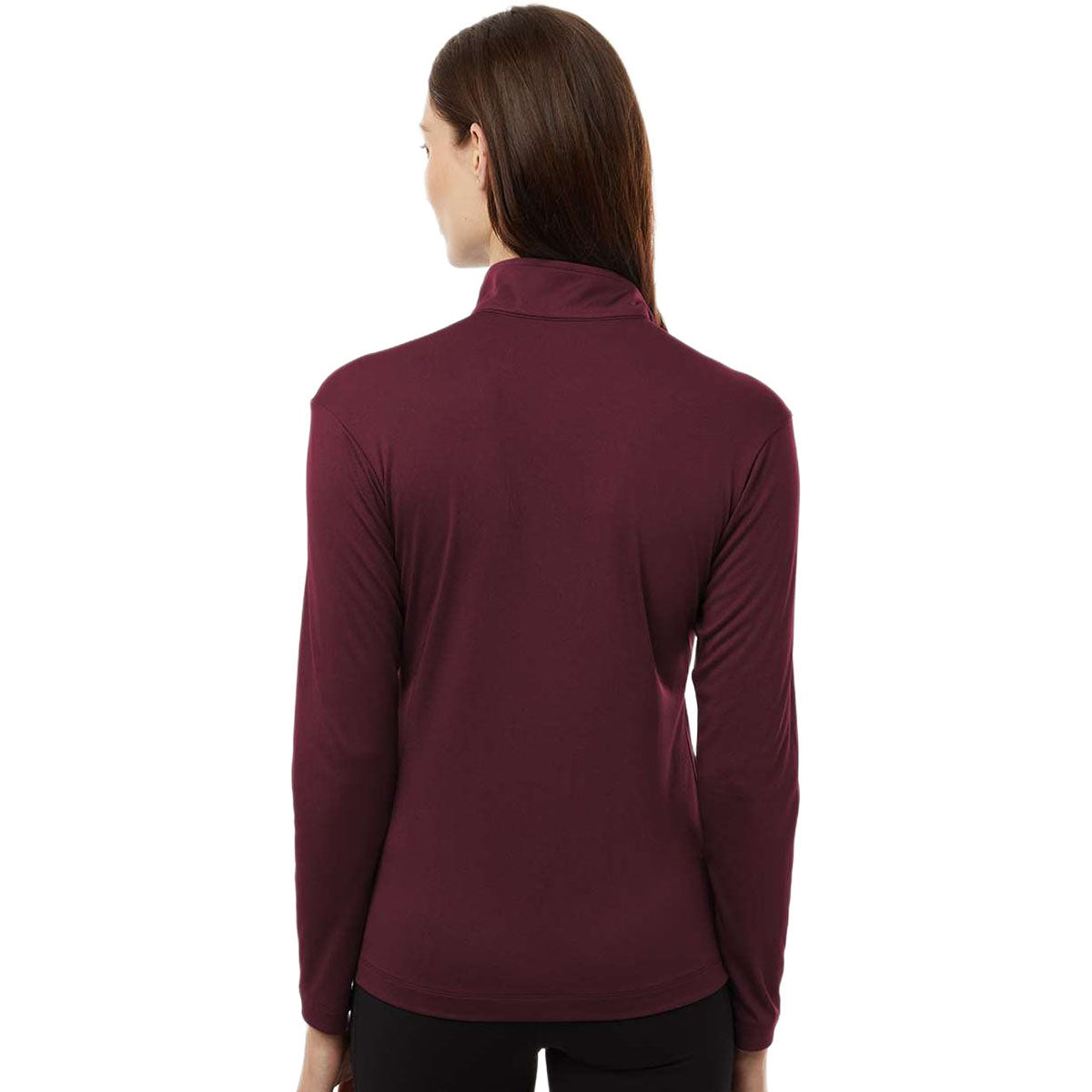 AllPro Women's Maroon Pro-Lock Performance Quarter-Zip Pullover