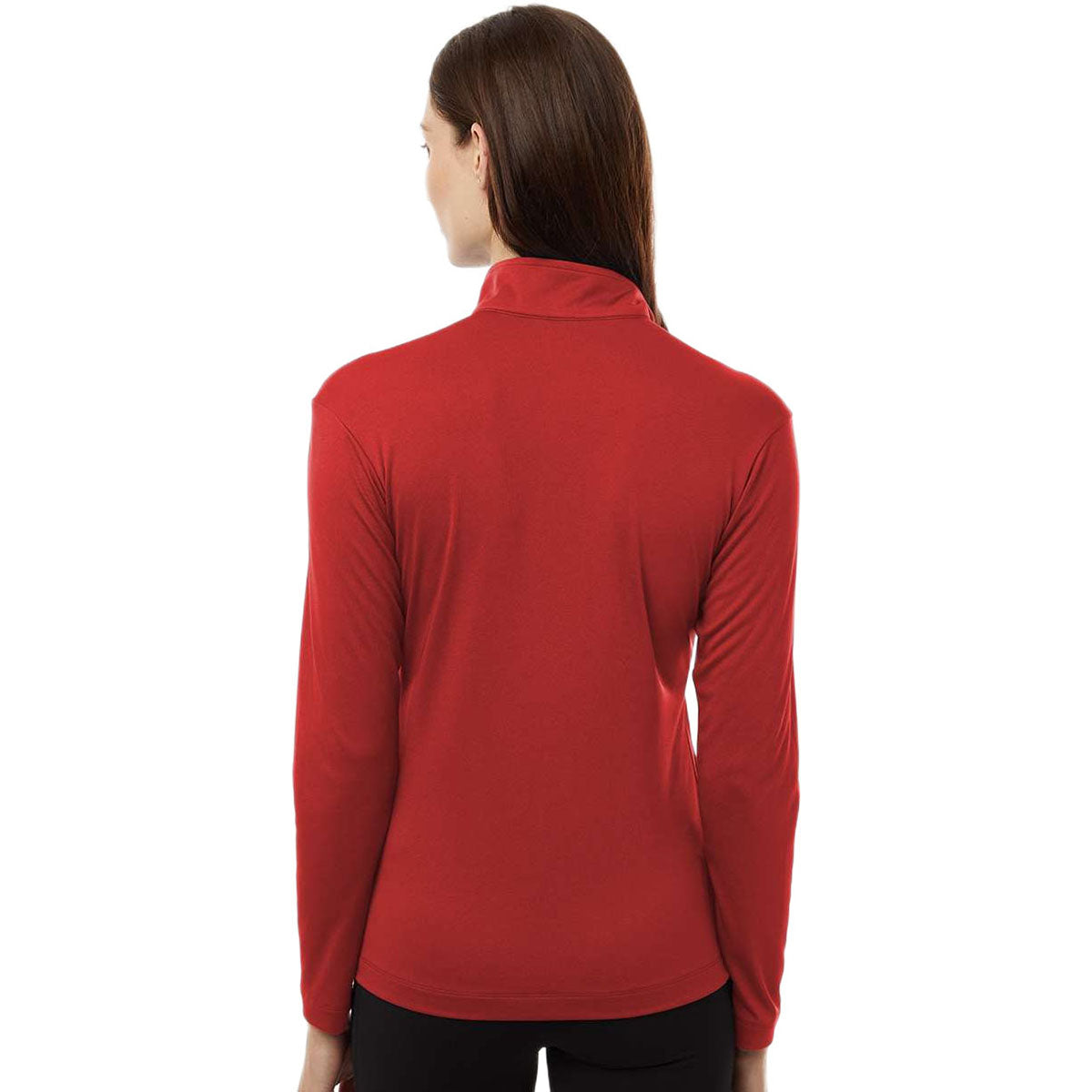 AllPro Women's Red Pro-Lock Performance Quarter-Zip Pullover
