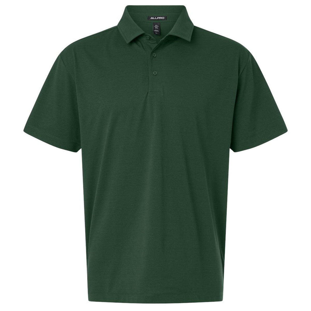 AllPro Men's Forest Green Pro-Flex Sorona Polo