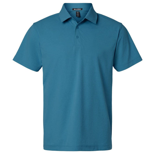 AllPro Men's Pacific Blue Pro-Flex Sorona Polo