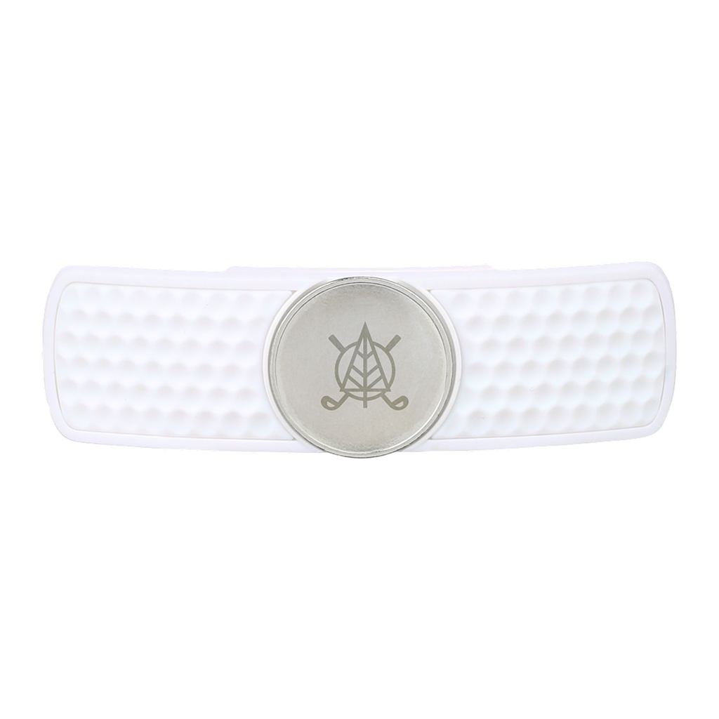 SNAPS White Hat Clip Golf Ball Marker