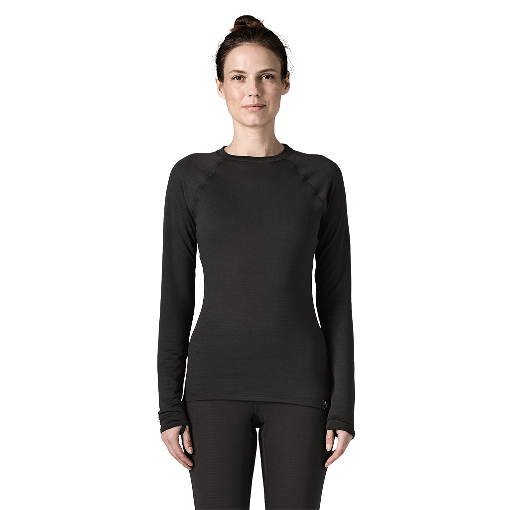 Patagonia Women's Black Capilene Thermal Weight Crewneck