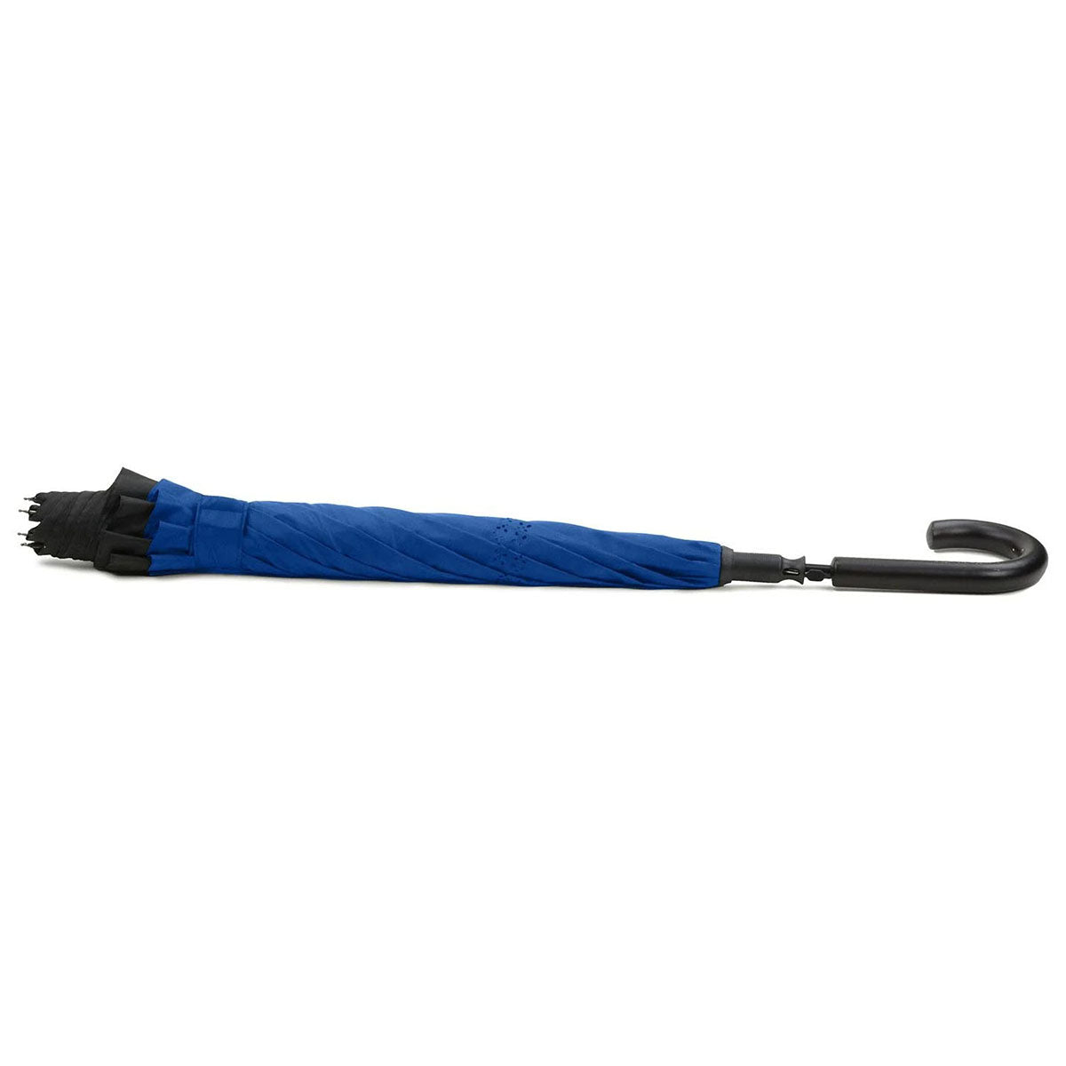 Shed Rain Black/Ocean UnbelievaBrella 48" Crook-Handled Auto-Open Reverse Close Stick Umbrella