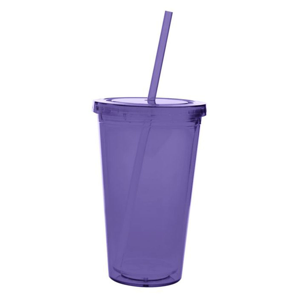 48-Hour Good Value Purple Double Wall Acrylic Tumbler - 18 oz.