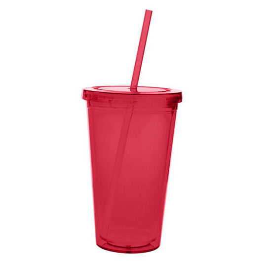 48-Hour Good Value Red Double Wall Acrylic Tumbler - 18 oz.