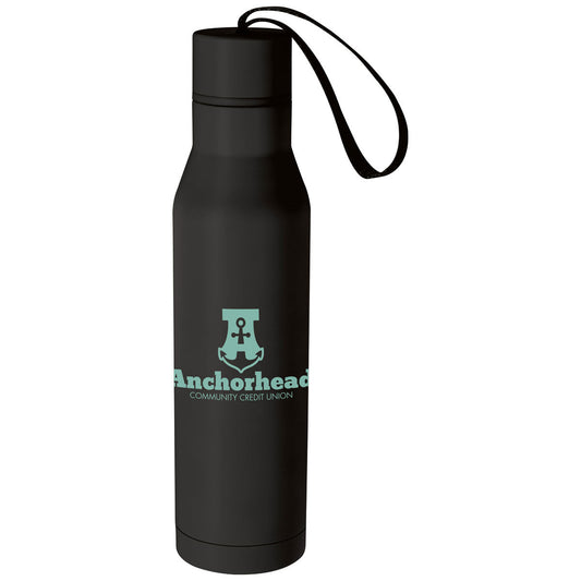 48-Hour BIC Black Vacuum Insulated Bottle with Carry Loop - 18 oz.