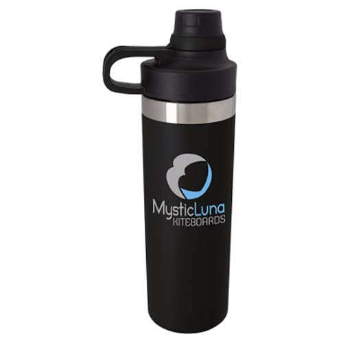 48-Hour Good Value Matte Black Courage 18 oz Vacuum Sport Bottle