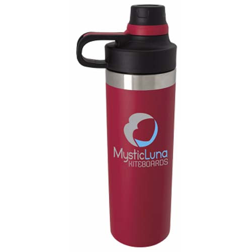 48-Hour Good Value Matte Red Courage 18 oz Vacuum Sport Bottle