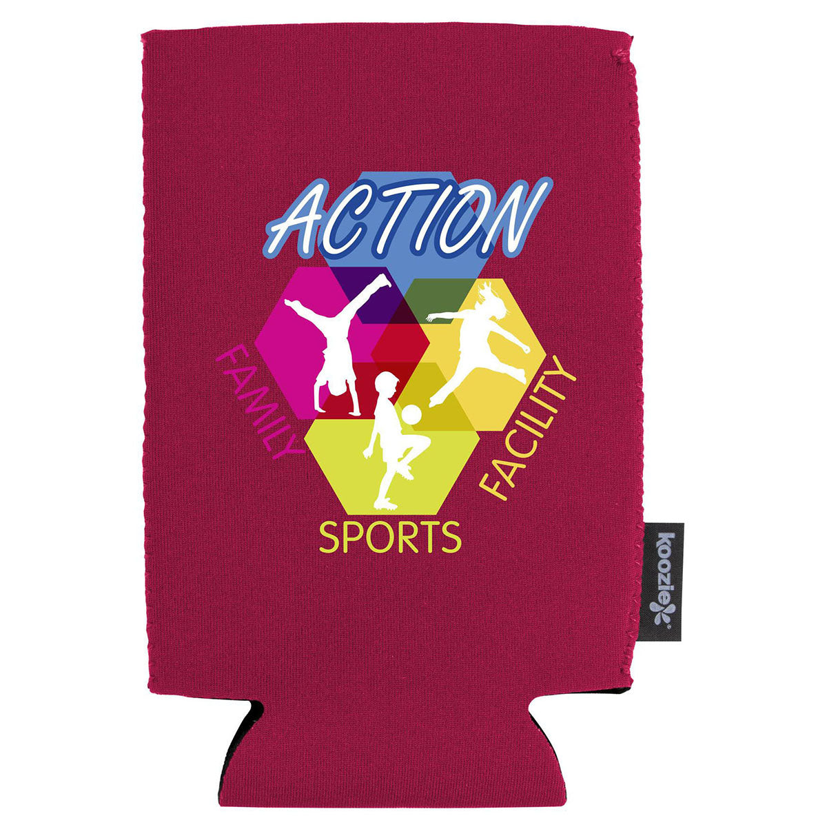 Koozie Red Hype RPET Collapsible Can Cooler - 16 oz.
