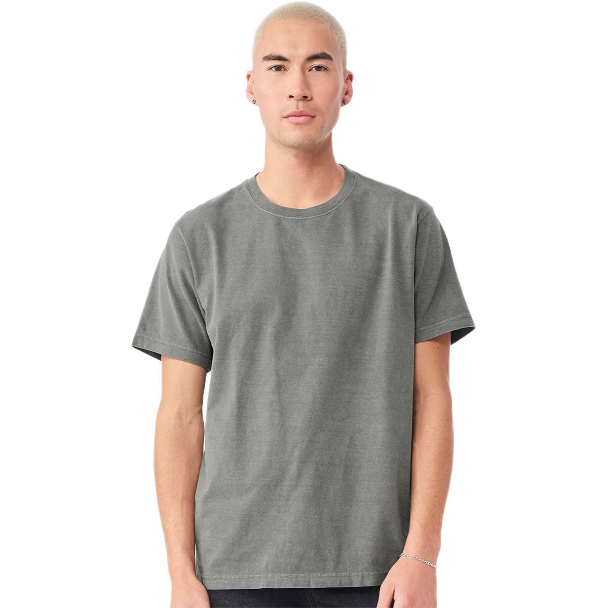 Bella + Canvas Unisex Washed Grey Heavyweight Garment-Dyed Tee