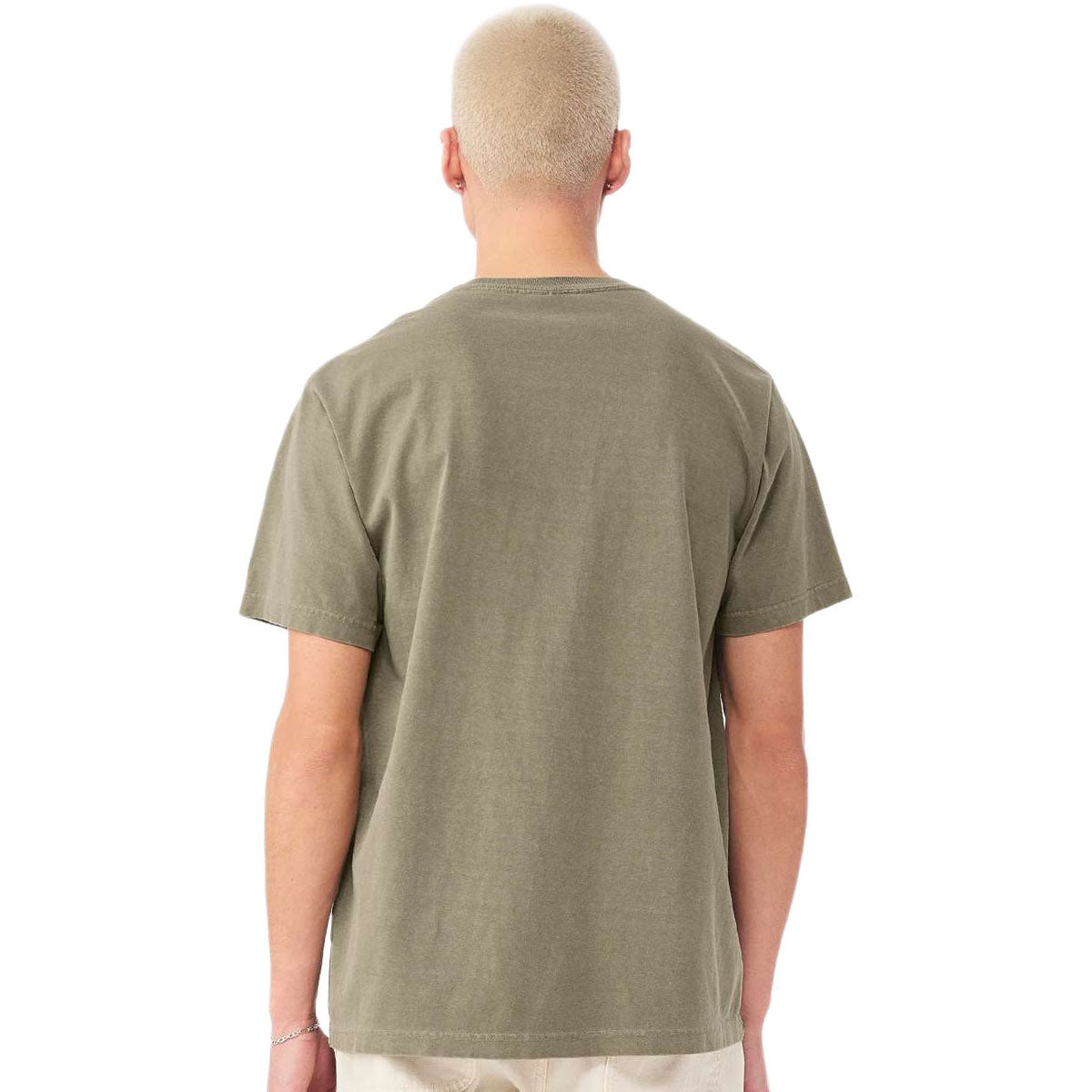 Bella + Canvas Unisex Washed Olive Heavyweight Garment-Dyed Tee