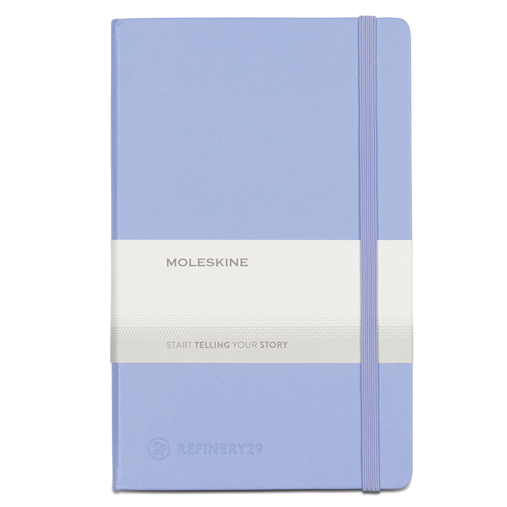 Moleskine Hydrangea Blue Hard Cover Ruled Large Notebook (5" x 8.25")