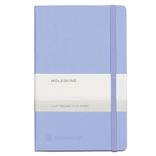 Moleskine Hydrangea Blue Hard Cover Ruled Large Notebook (5" x 8.25")