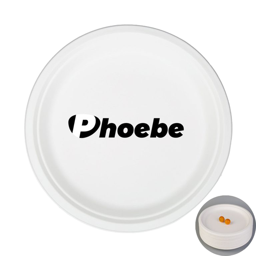 iPromotionPro White Disposable Paper Plates