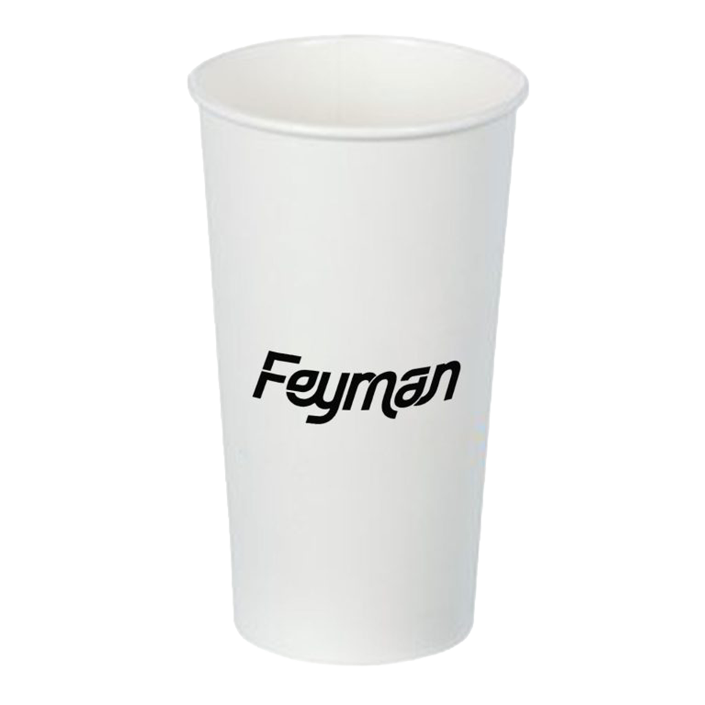 iPromotionPro White 16oz Disposable Insulated Paper Cup