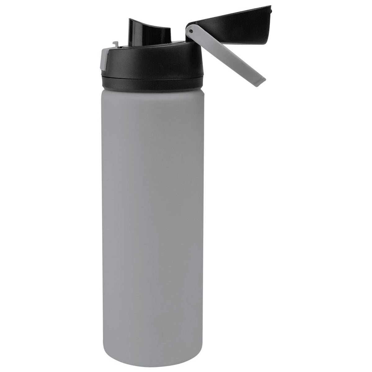 Hit Grey with Black 24 Oz. Pop Sip Recycled Stainless Steel Bottle