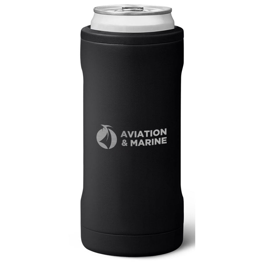 BruMate Matte Black 12 Oz. Hopsulator Slim V2