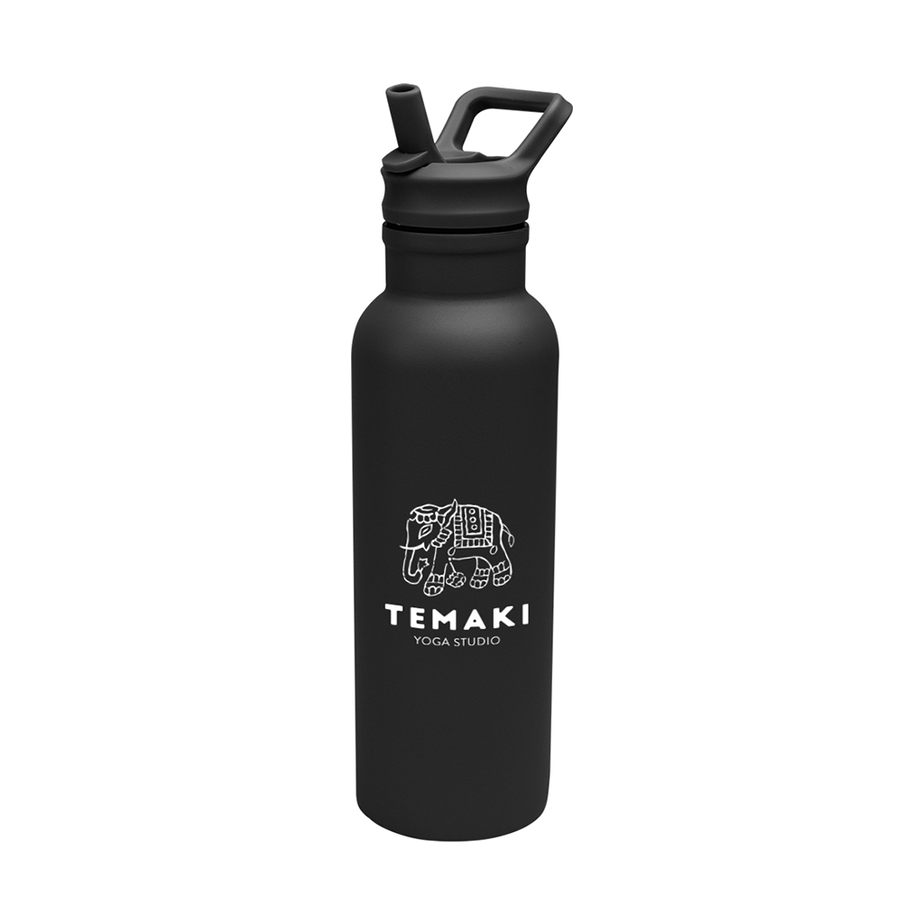 Hit Black 17 Oz. Hailey Recycled Stainless Steel Bottle