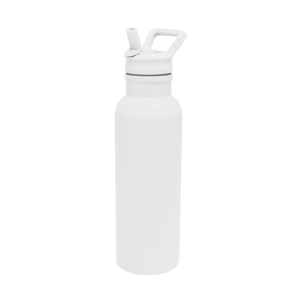 Hit White 17 Oz. Hailey Recycled Stainless Steel Bottle