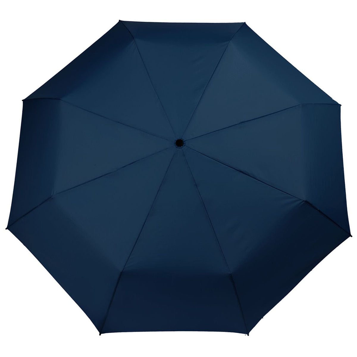 Leed's Navy 46" Recycled 3-Folding Umbrella