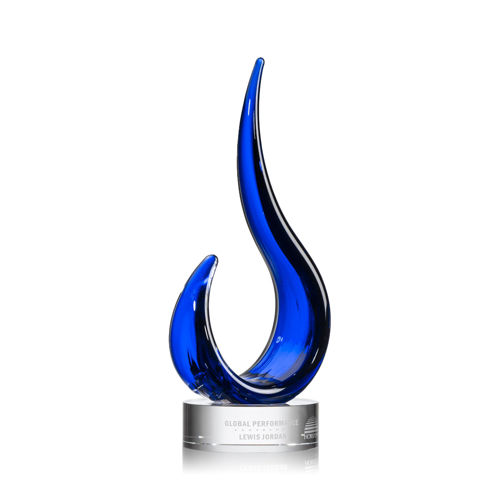 SRG Royal Blue Royal Blaze Award - 5" x 12.5"