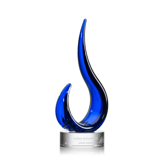 SRG Royal Blue Royal Blaze Award - 5" x 12.5"