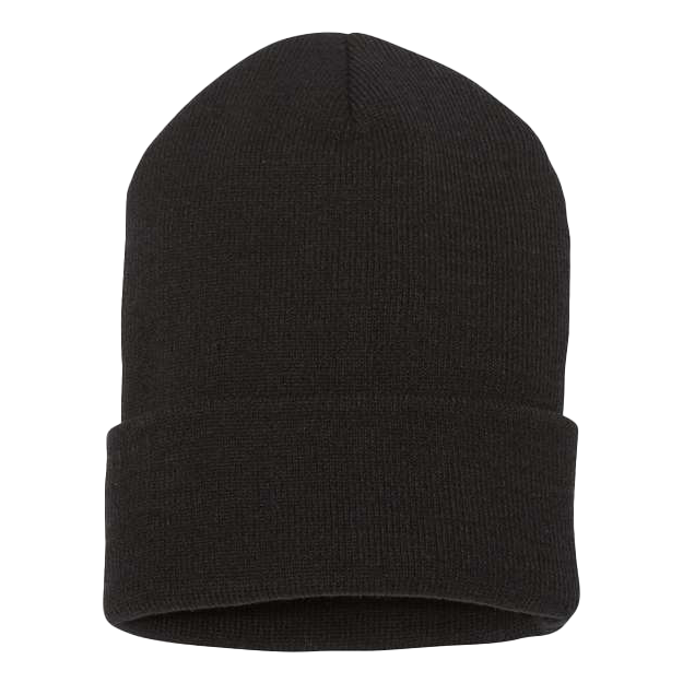 YP Classics Black Cuffed Beanie