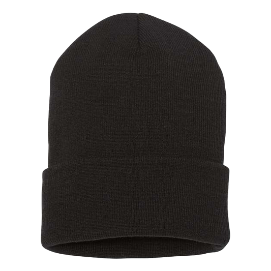 YP Classics Black Cuffed Beanie
