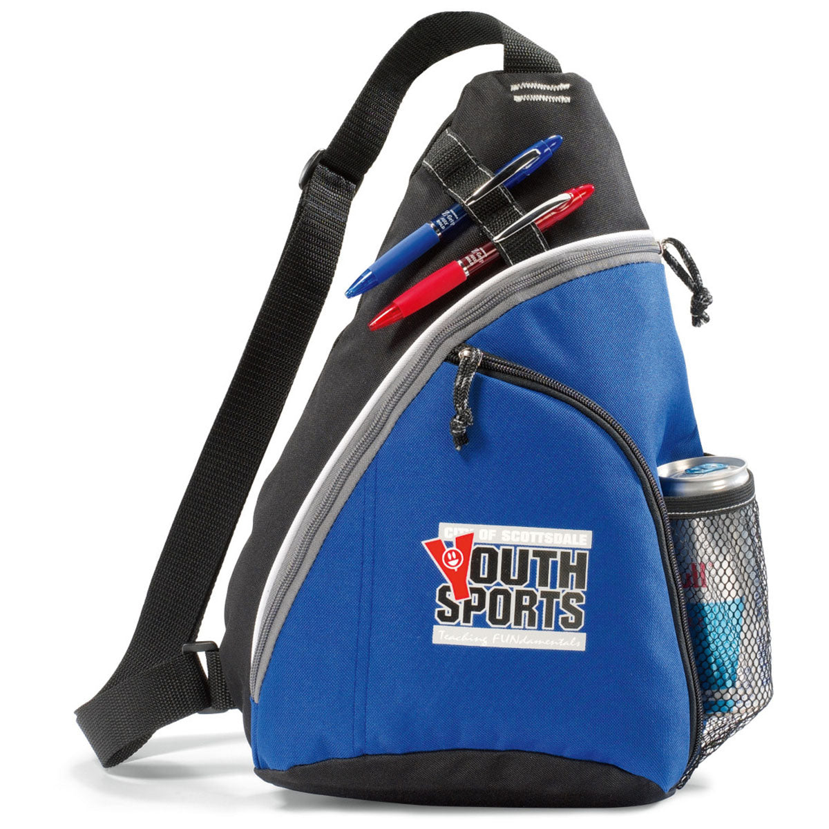 48-Hour Gemline Royal Blue Wave Sling Bag