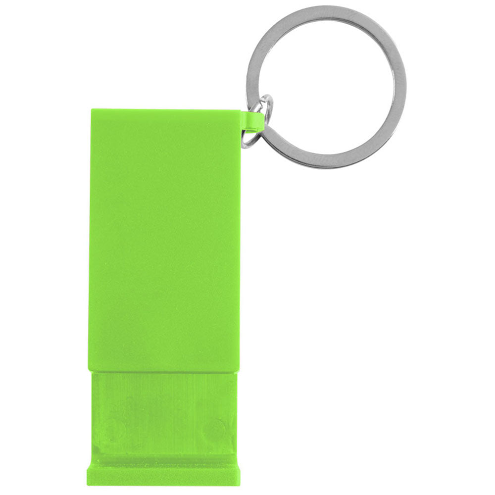 Hit Lime Green rABS Clip Phone Stand Key Ring