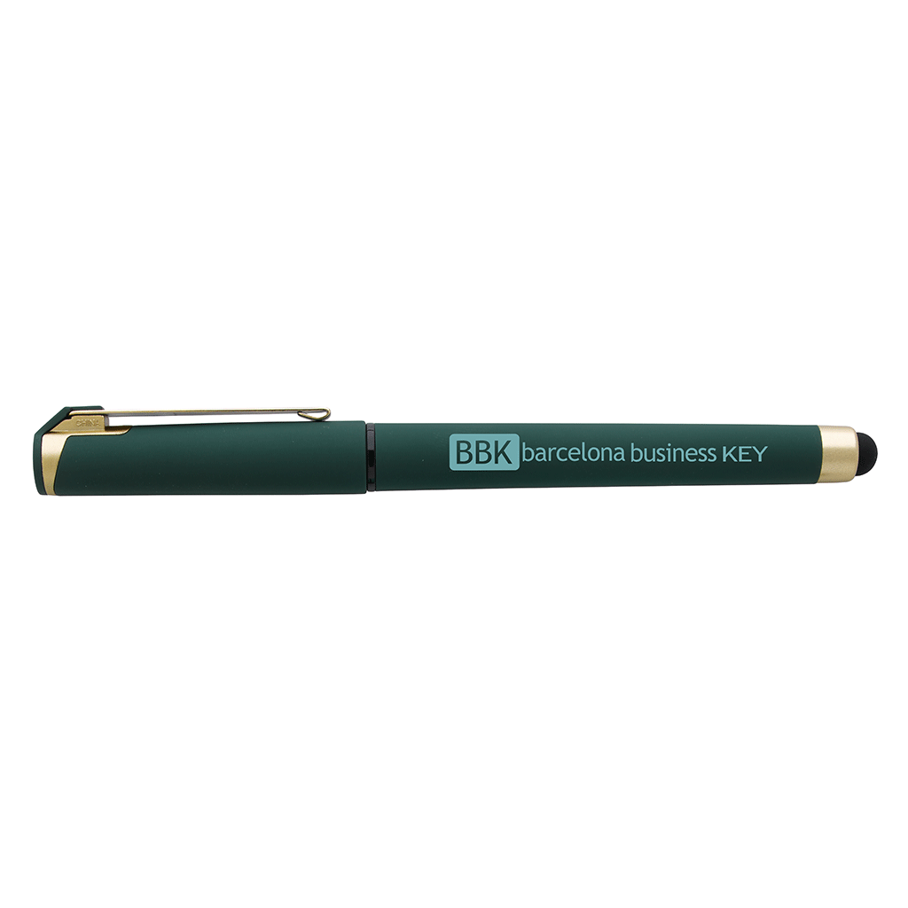 Good Value Forest Green Cali Gold Stylus RABS Pen