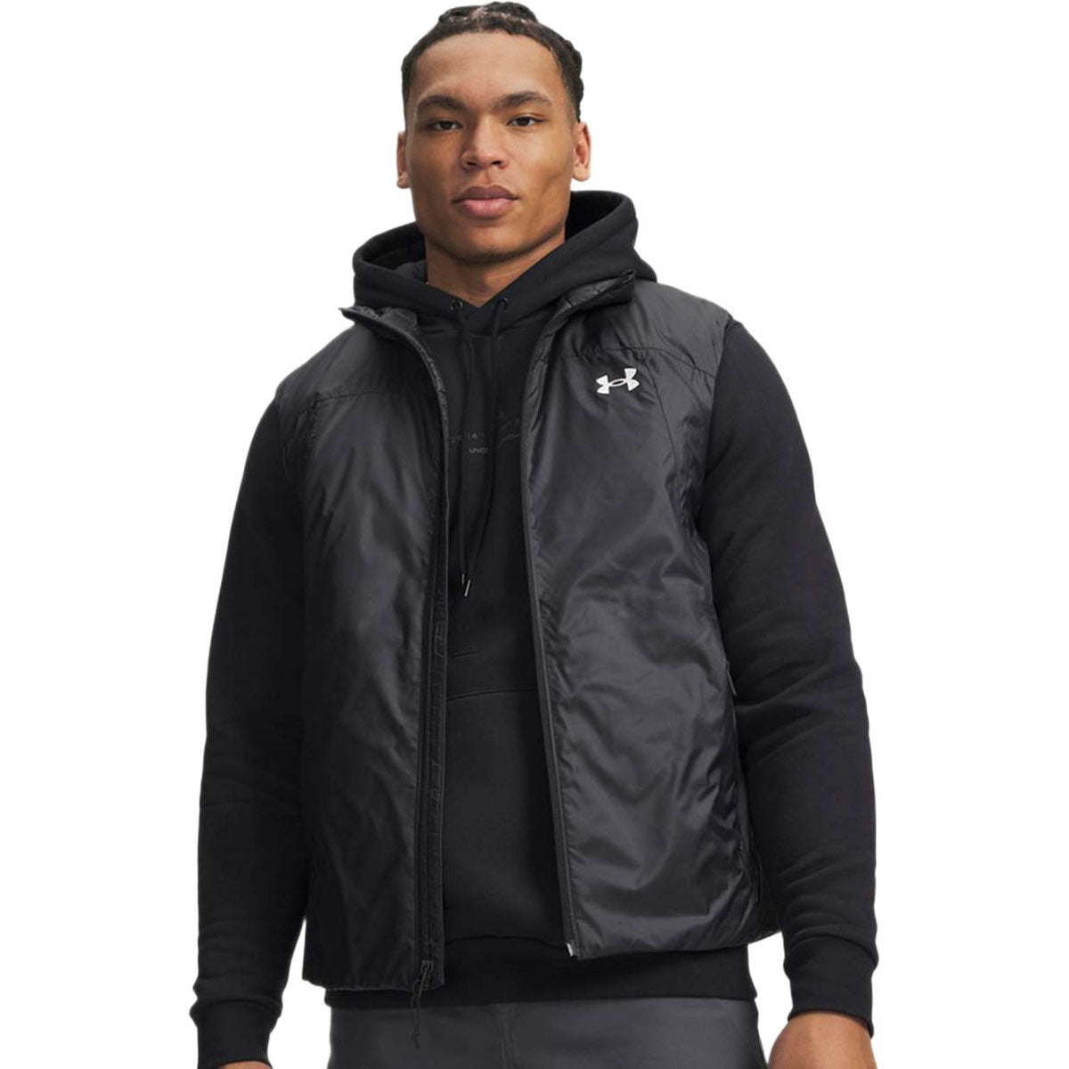Under Armour Men's Black/White Venture Hybrid Vest