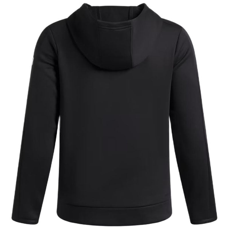 Under Armour Youth Black/White Fleece Pro Hooded Pullover