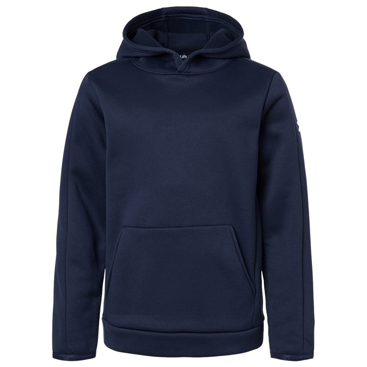 Under Armour Youth Midnight Navy/White Fleece Pro Hooded Pullover