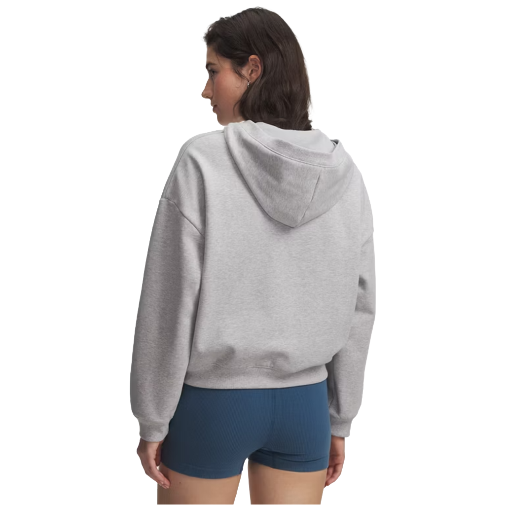 Under Armour Women's Mod Gray Full Heather/Mod Gray Icon Fleece Reinvented 1/2-Zip Hoodie
