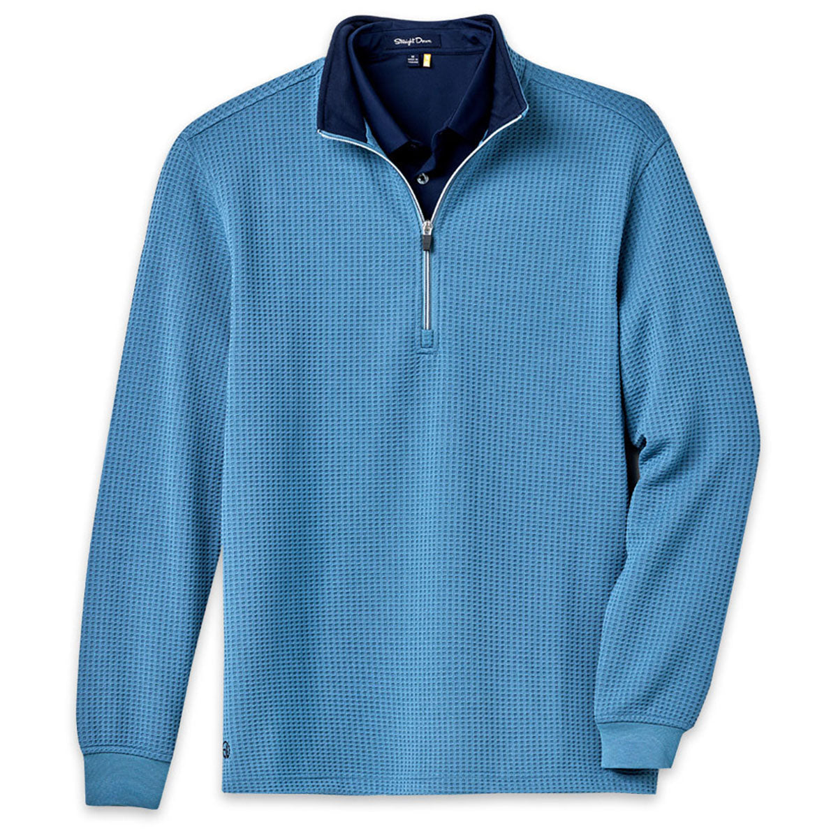 Straight Down Men's Petrol Optic Quarter Zip