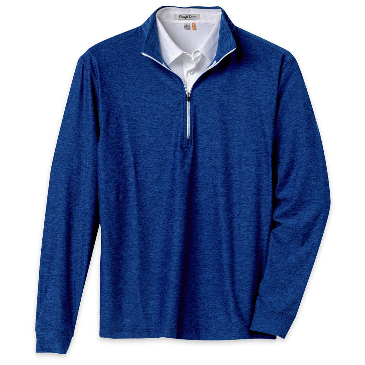 Straight Down Men's Indigo Crusher Quarter Zip