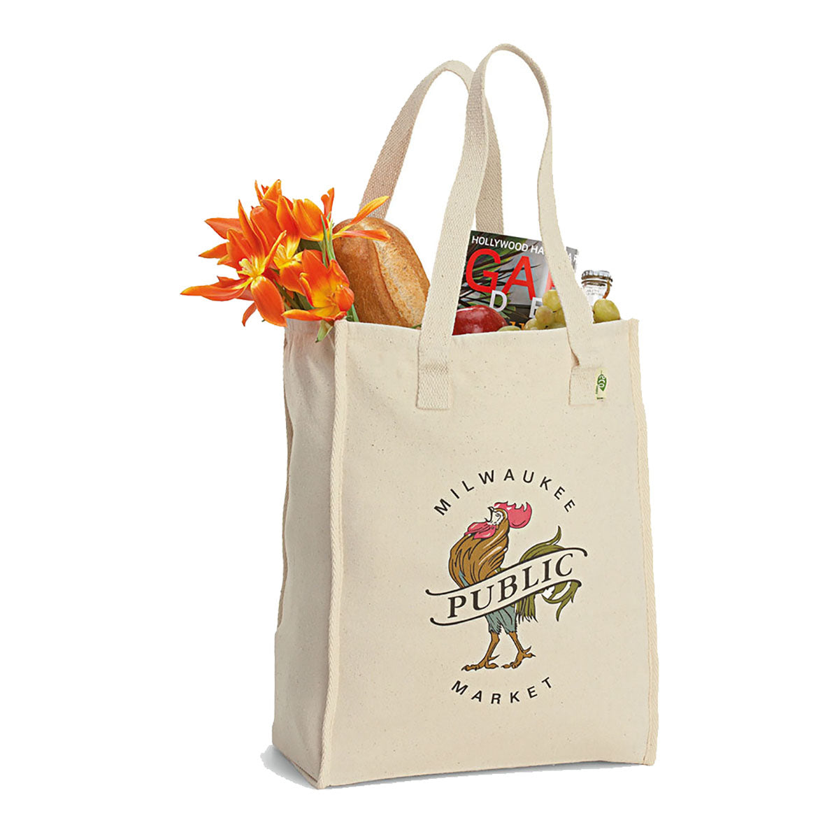 48-Hour Gemline Natural Recycled Cotton Market Bag
