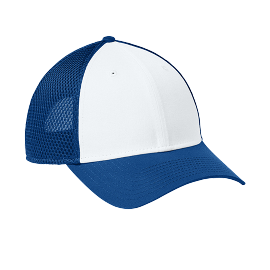 New Era Flag White/Royal Snapback Contrast Front Mesh Cap