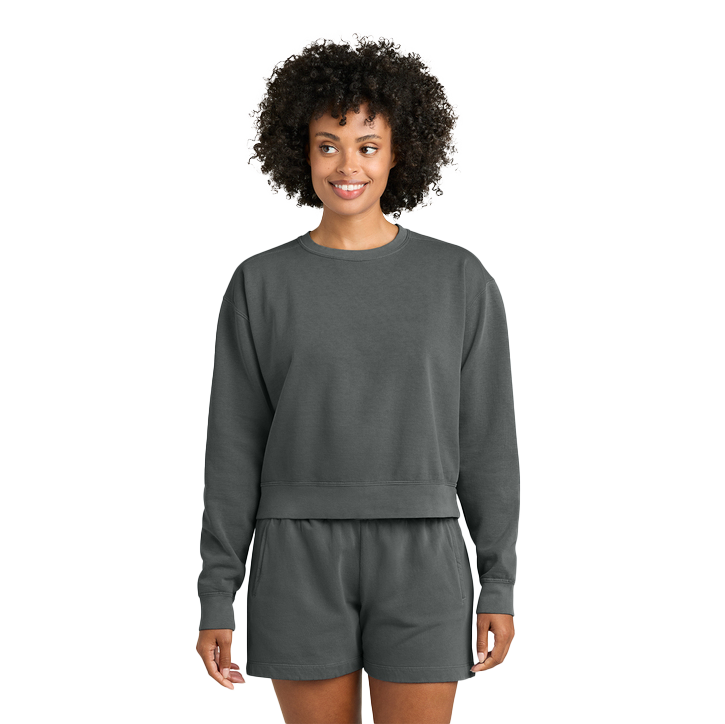 Comfort Colors Pepper Women’s Mid-Length Crewneck Sweatshirt
