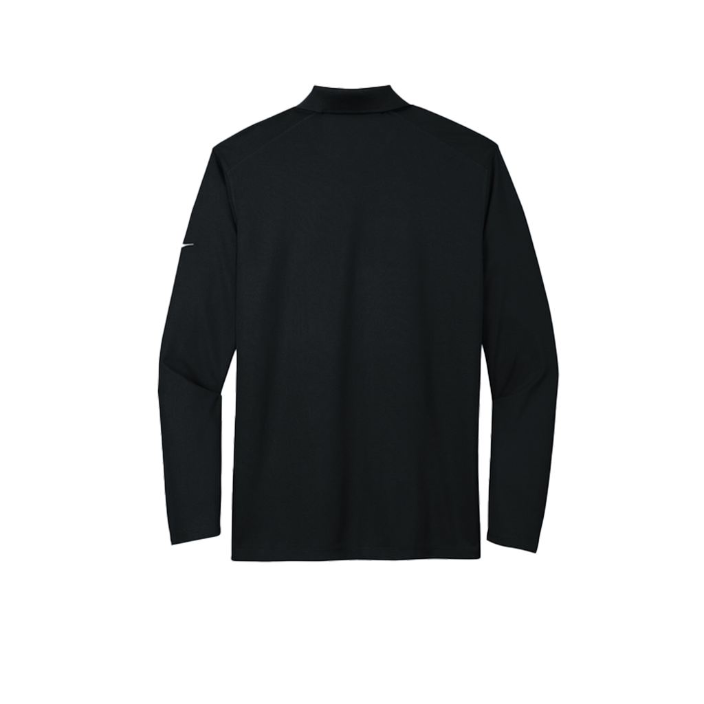 Nike Men's Black Dri-FIT Micro Pique 2.0 Long Sleeve Polo