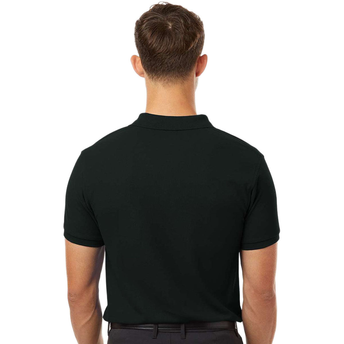 AllPro Men's Black Pique Polo