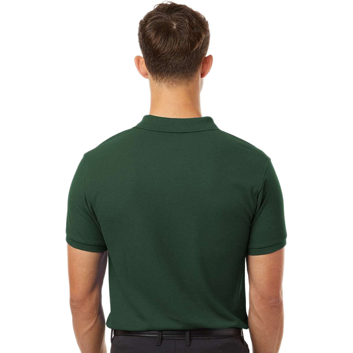 AllPro Men's Forest Green Pique Polo