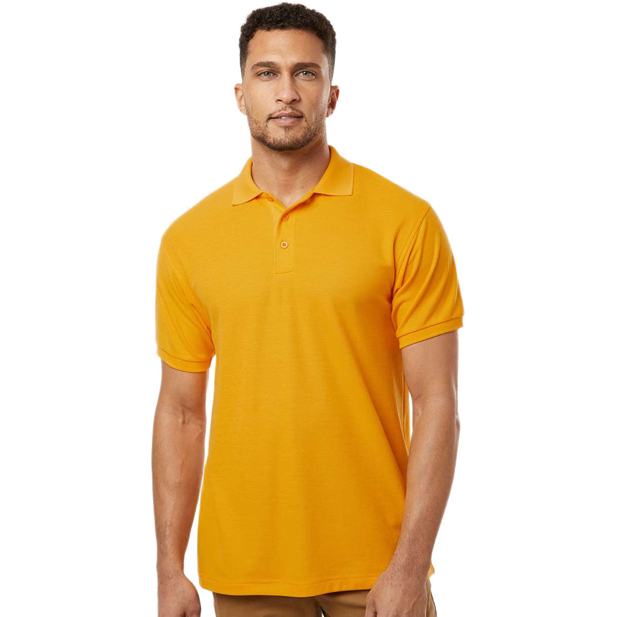 AllPro Men's Gold Pique Polo