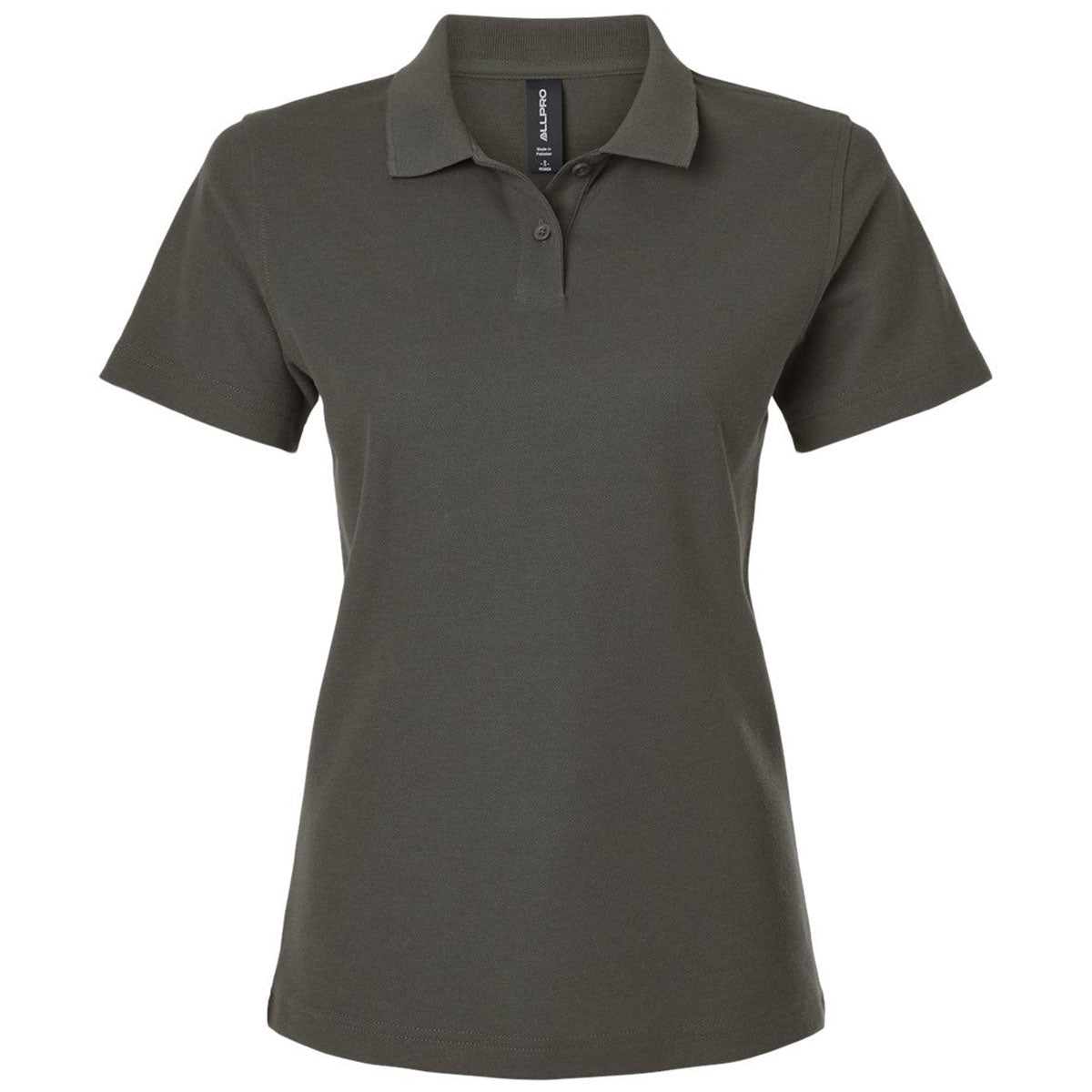 AllPro Women's Charcoal Pique Polo