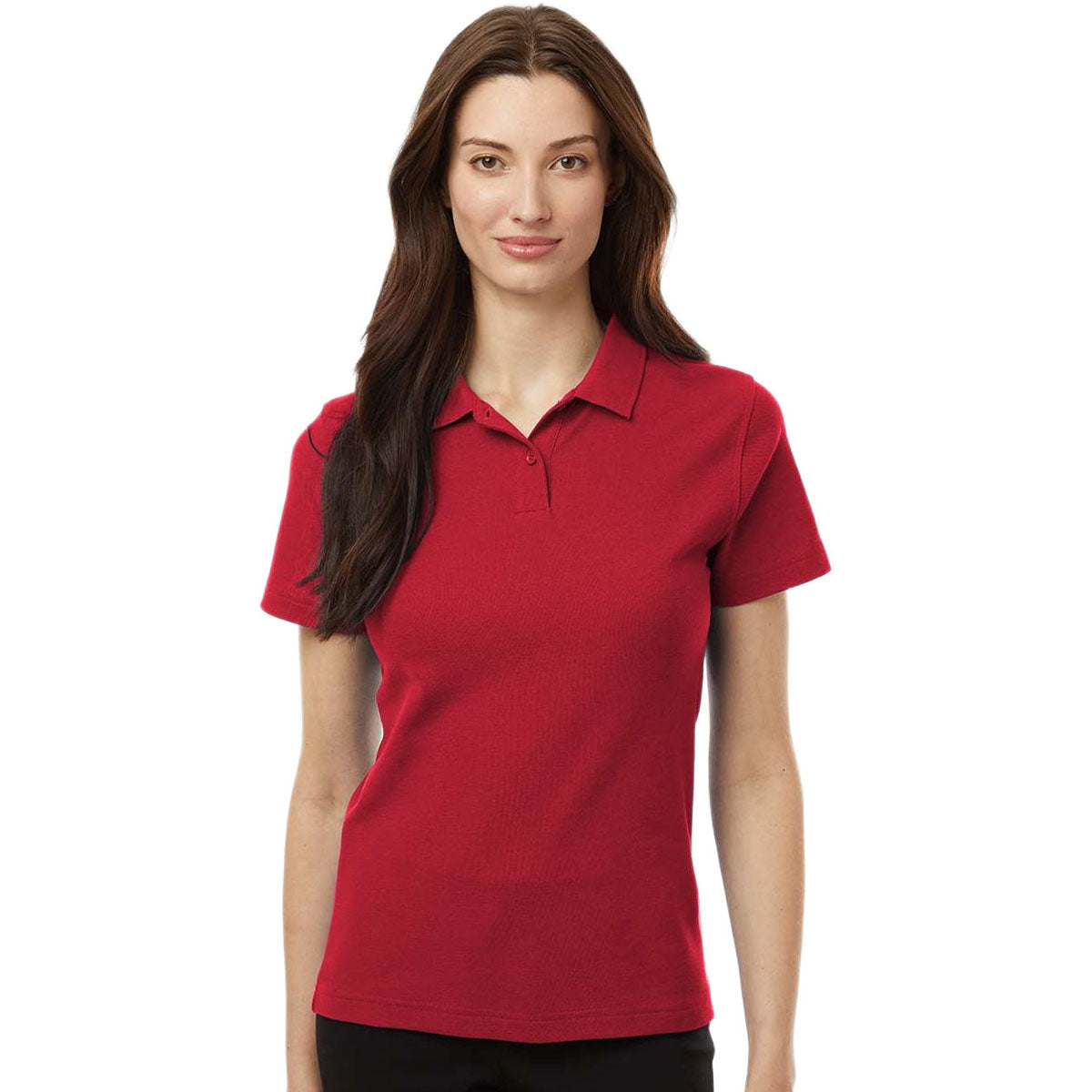 AllPro Women's Red Pique Polo