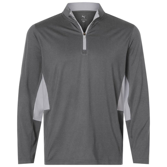Puma Golf Men's Slate Sky/Ash Grey Pure 2.0 Quarter-Zip
